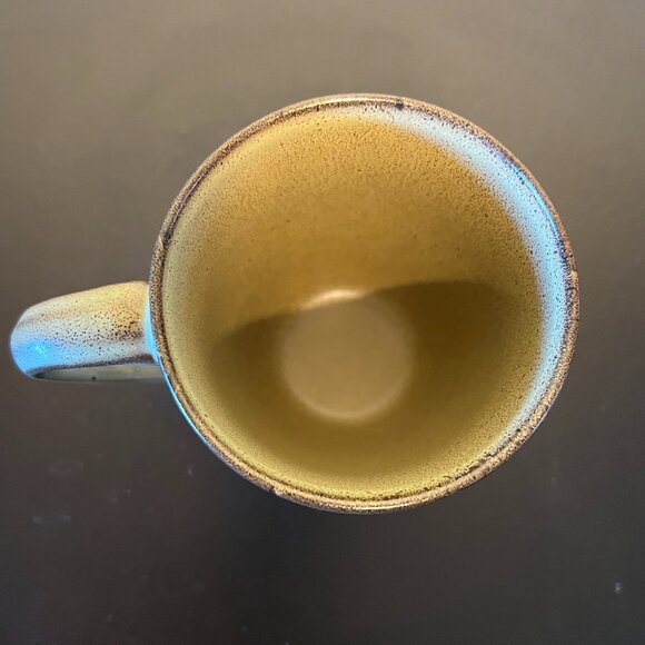 222 FIFTH Studio Khaki Stoneware Mug ~ Sedimentary Rock Stratum Pattern - Picture 6 of 10